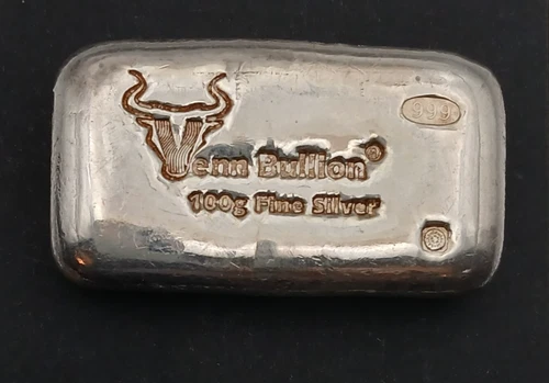 100g Venn Bullion Silver Bullion Bar 999 | Excellent Investment Opportunity