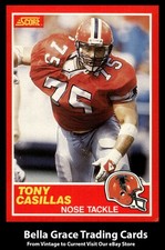 1989 Score Tony Casillas #162 Atlanta Falcons NFL Football