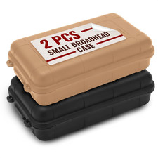 2 Pcs Small Hard Case with Foam   4.92 x 2.95 Small Waterproof Box, Geocache ...