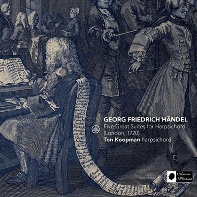 CC72923 Ton Koopman Handel: Five Great Suites For Harpsichord (London, 1720) CD