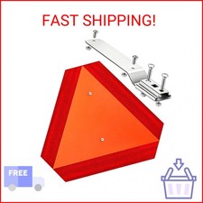 Slow Moving Vehicle Sign, Aluminum Slow Moving Vehicle Triangle Signs with Mount