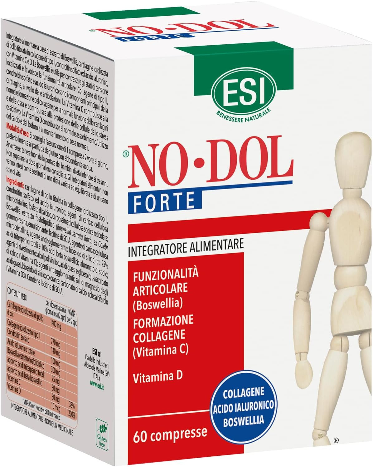 ESI No-Dol Forte 60 Compresse - Benessere Articolare e Collagene