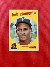 1959 Topps #478 Bob Clemente Pittsburgh Pirates mid-level EX-MT HOF    B59#478A1