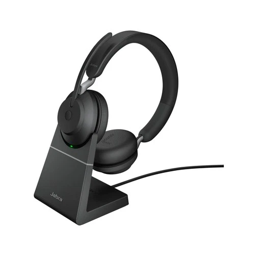 Jabra Evolve2 65 UC Stereo Headset and Charging Stand USB-A Bluetooth