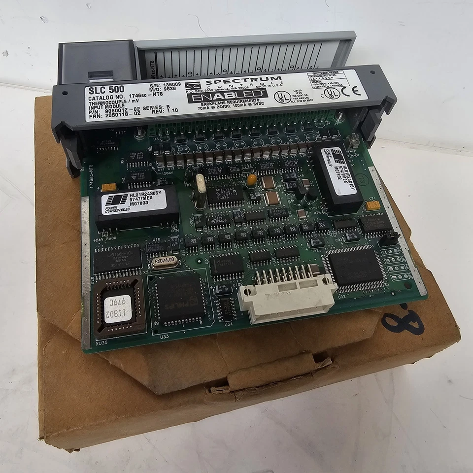 Spectrum 1746SC-NT8 Ser. B Analog I/O PLC Modulallen Bradley SLC500 - Image 2 of 3