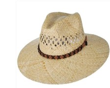 Stetson Hat Company - "DANBURY" Palm Straw Safari Hat, Style 3834