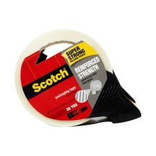 Scotch Reinforced Strength Strapping Packaging Tape, 1-15/16" x True, Clear