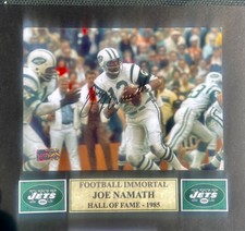 Joe Namath Auto Hall of Fame matted autograph-1985