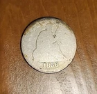 1856 Philadelphia 25C Seated Liberty Quarter .900 Silver Coin B117