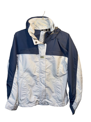 Helly Hansen Ski Jacket women PS  small Polyurethane Coated blue hooded full zip