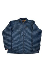 Eddie Bauer Jacket First Ascent Down Puffer Zip Quilted Eb800 Size XL Navy