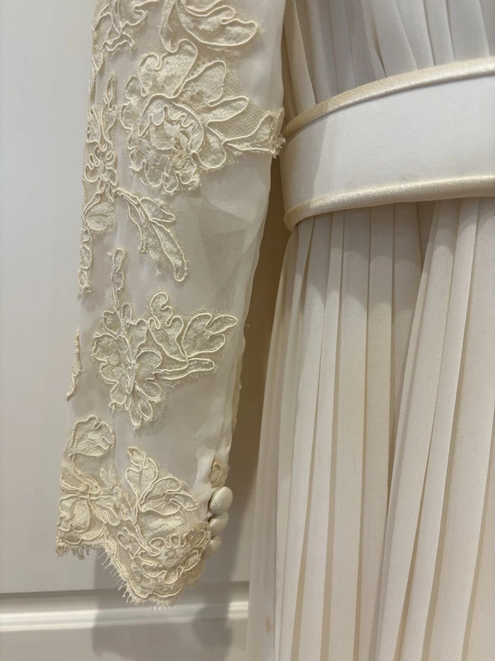 Custom Wedding Dress with Lined Jacket - Image 4 of 4