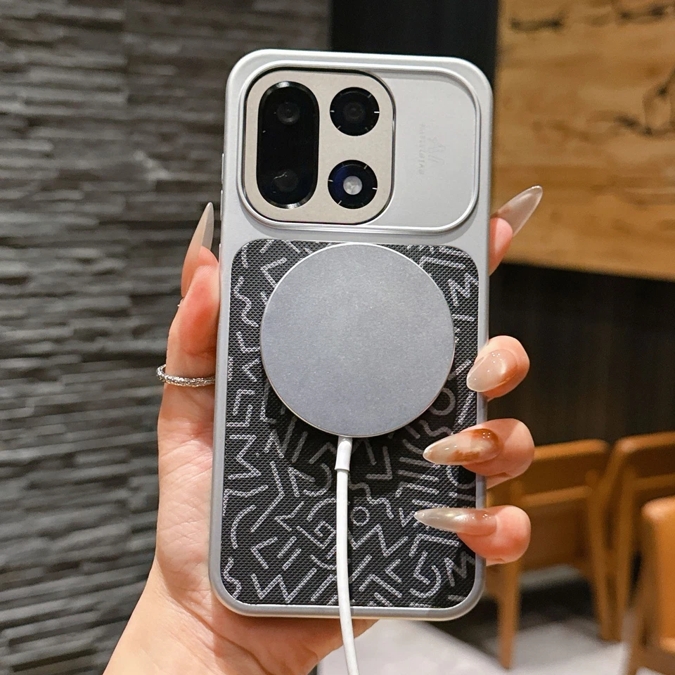 For OnePlus 15, Luxury Graffiti Phone Case Wireless Charging Hard Cover - Image 3 of 4