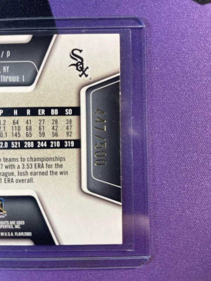 2003 Fleer Flair Josh Stewart Future Fame /500 - Image 3 of 4