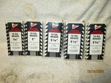 Lot of 25000 PC Master Fasteners 18Ga Headless Brads Nails Pins 3/4" thru 1 3/4"