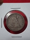 Bag of x1 1873 SEATED LIBERTY CIRCULATED 90% SILVER QUATER          #MF-4234 — photo 1