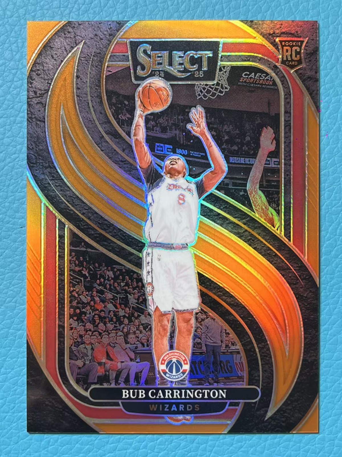 Bub Carrington 2024-25 Panini Select 28/65 Orange Premier Level RC #197