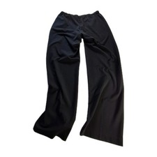 BRIGGS NEW YORK Pull On Dress Pants Size 14 Black Elastic Waist Pants - Pockets