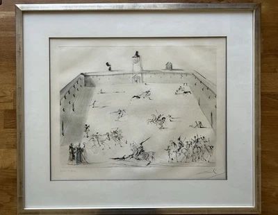 Salvador Dalí - Tienta - handsignierte Original Radierung mit Kaltnadel 1967 - Bild 1 von 4