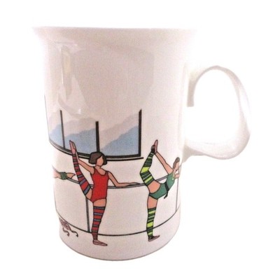 Ballerinas Dancer Coffee Tea Mug Dunoon Fine Bone China Rhythmics Design England