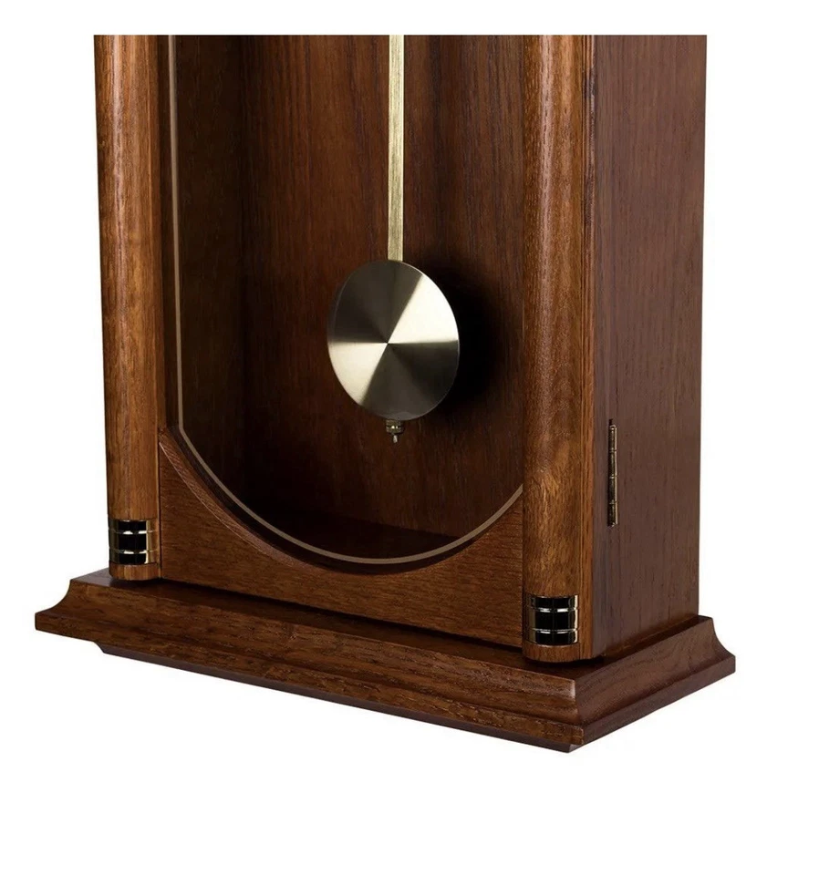 Seiko Dark Wood Oak Finish Westminster Chime Battery Pendulum Wall Clock QXH039B - Image 3 of 4