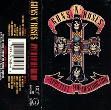 Guns N' Roses - Appetite For Destruction Cassette  Very Good Plus VG  - 411