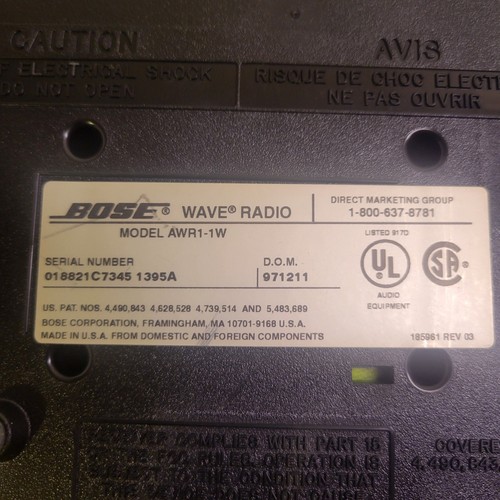 Bose Wave Radio Model AWR1W1 - AM FM Alarm Clock Radio System Tested Working - Picture 8 of 8