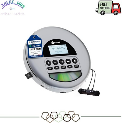 #ad Nomad Portable CD Player FM Radio Bluetooth Long Battery – Grey $82.77