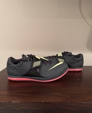 Size 12 - Nike High Jump Elite  Anthracite Light Lemon Pink'