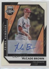 2021 Elite Extra Edition Prime Numbers B Signatures 43/78 McCade Brown Auto 0a7