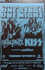 AEROSMITH /KISS /SALIVA "ROCKSIUMUS MAXIMUS TOUR" 2003 SAN DIEGO CONCERT POSTER