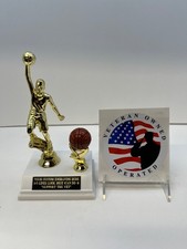 Basketball Trophy Award Youth Lot of 10 M or F FREE Shipping *Support the Vet*