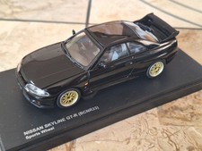 Kyosho Skyline GT-R BCNR33 Black 1/43 with ultra- RB26 engine and BBS wheels