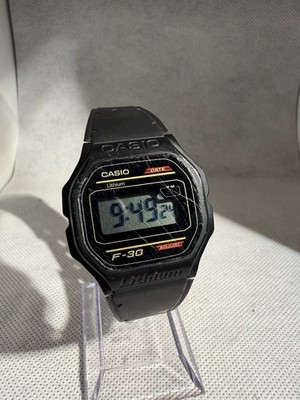 Ultra Rare 1991 Vintage Casio F-30 1007 Digital Watch Original Strap