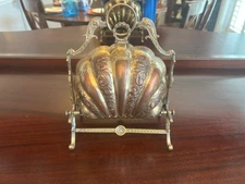 Antico scaldabiscotti/scaldabiscotti vittoriano placcato argento circa fine 1800