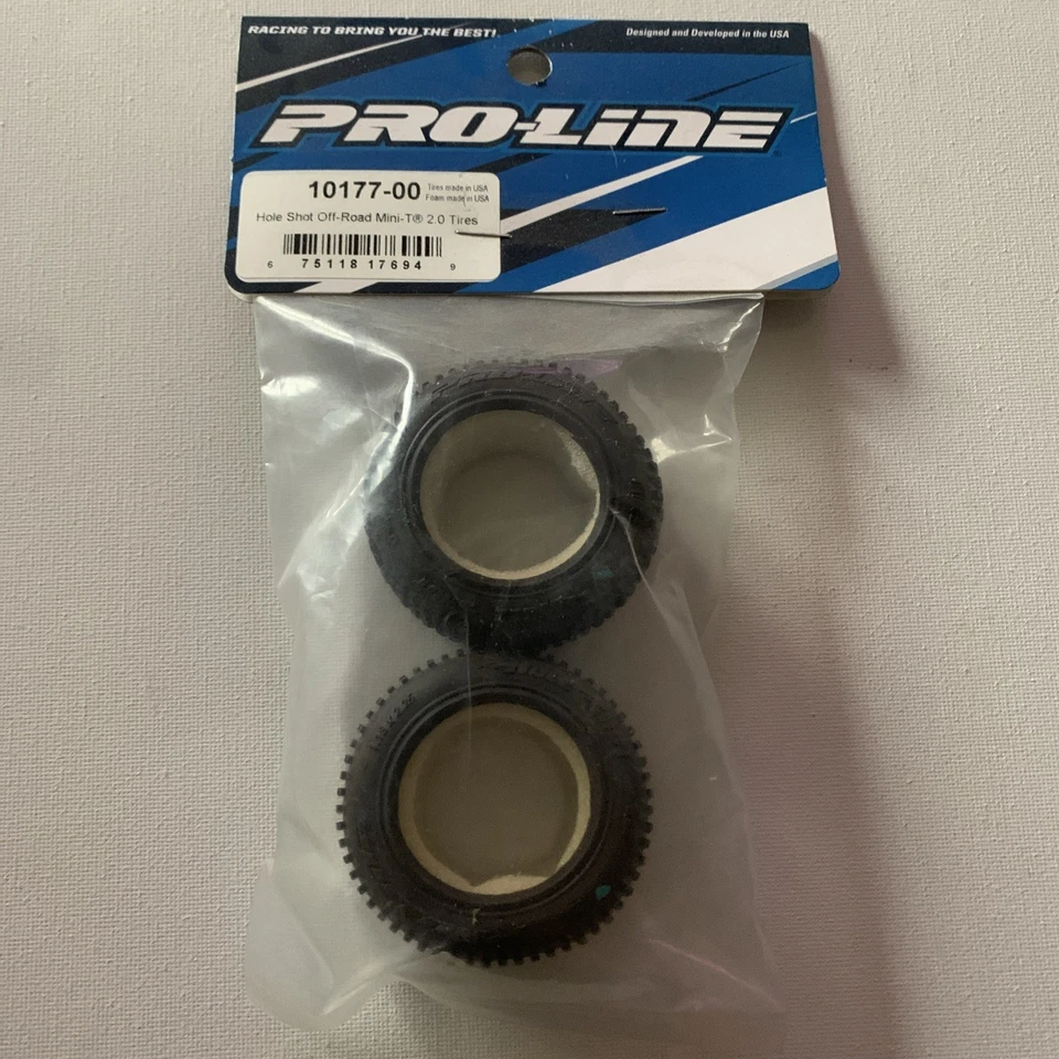 Pro-Line Hole Shot Off Road Mini T 2.0 Tires 10177-00 NEW - Image 3 of 3