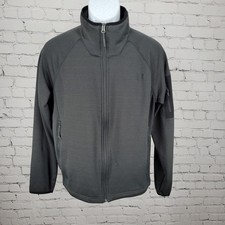 The North Face Grey Full Zip Lightweight Stretch Unlined Jacket Size Medium M