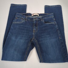 Levi  s 511 Slim Fit Performance Blue Denim Mid-Rise Jeans Size 16R 28X30 GUC 