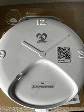 Casfuy Battery-Operated Automatic Cat Feeder - Whisker Friendly Open Box