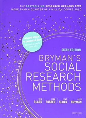 Bryman's Social Research Methods -  NEW Luke Sloan, Lia 2021