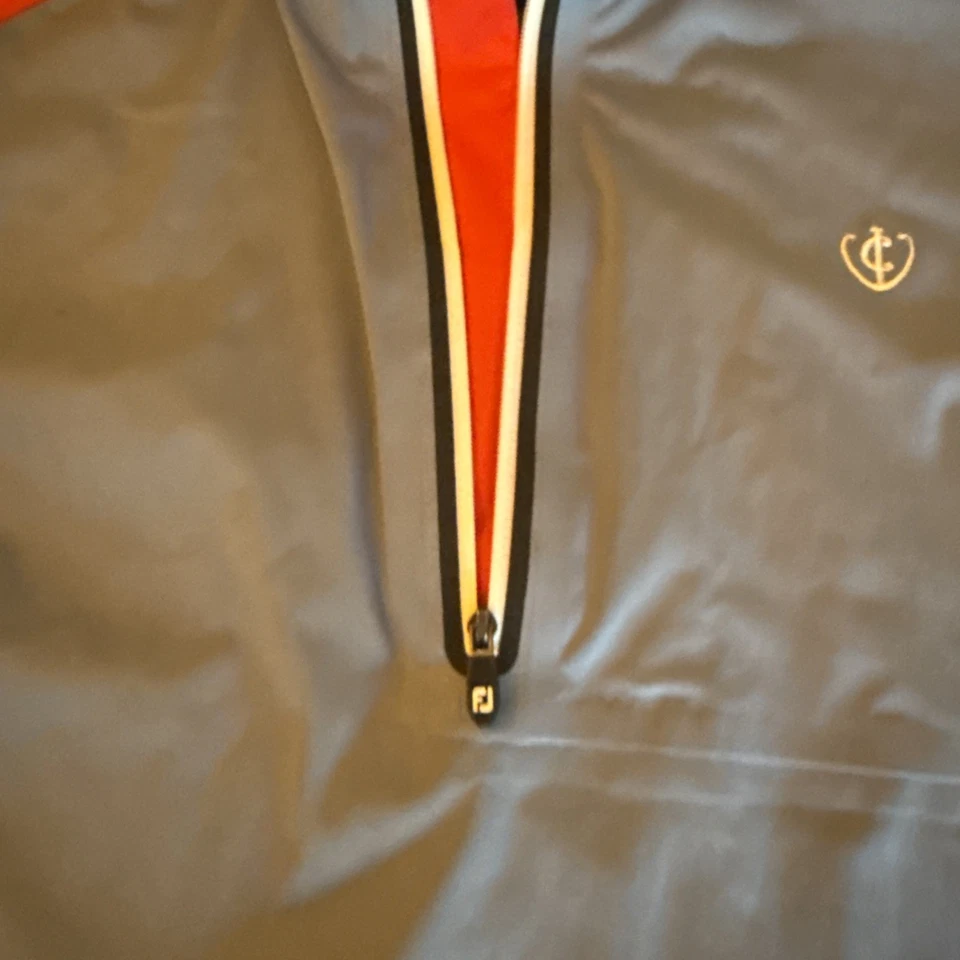 Footjoy Jacket Hydroknit Golf Rain Red Gray Sz M Windbreaker Waterproof Dryjoy - Image 4 of 4