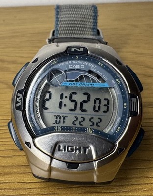  Casio W-753 (Modul 2262) - Anfang 2000, Angel- / Gezeitendiagramm -Reihe 