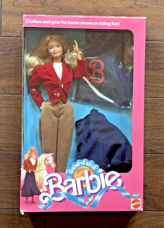 SHOW 'N RIDE BARBIE #7799 MATTEL 1988 VINTAGE NRFP