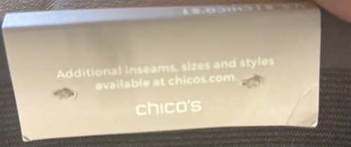 NEW Chico's Ponte Leggings US Size 8 (Sz 1 ) Gray Pull On Stretch Pants - Picture 8 of 11