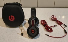 Beats by Dr. Dre Mixr Mixer On-Ear Wired DJ Headphones - Black - CLEAN & TESTED 