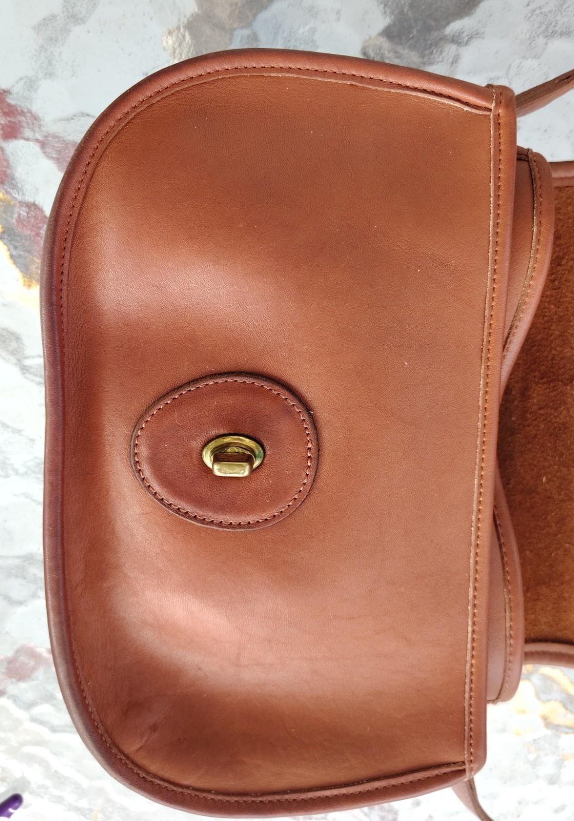 Coach SMALL Vintage 9954 Prairie Cognac Leather C… - image 17