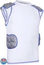 Exxact Sports Defender Youth Padded Football Shirt - Football Rib Protector w