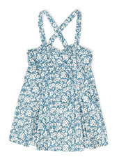 Anthropologie Maeve Floral Sweetheart Mini Dress Criss Cross Sundress Sz M Boho