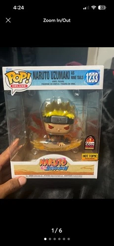 Funko Pop! Deluxe Naruto Uzumaki Nine Tails #1233 Hot Topic Exclusive