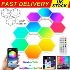 Touch Sensitive Hexagon Lights Panels Gaming Room Quantum Light DIY Wall Sconces